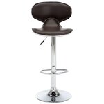vidaXL Tabourets de bar 2 Pièces marron similicuir