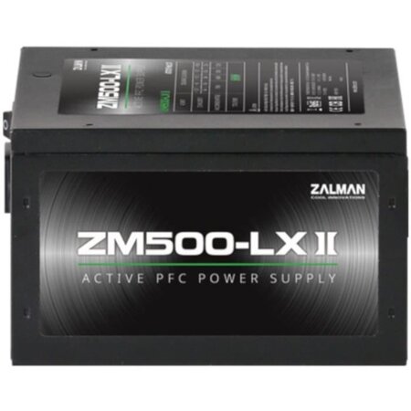 Zalman zm500-lxii unité d'alimentation d'énergie 500 w 20+4 pin atx atx noir