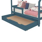 Tiroir de lit 90 x 180 BUDDY - vert pétrole