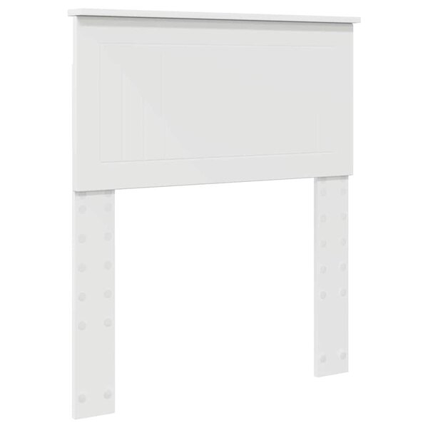 vidaXL Tête de lit avec tête de lit Blanc 75 cm Bois d'ingénierie