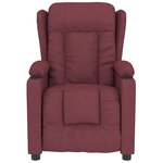 vidaXL Fauteuil de massage Rouge bordeaux Tissu