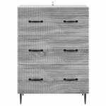 vidaXL Armoire à tiroirs Sonoma gris 66 x 34 5 x 89 5 cm