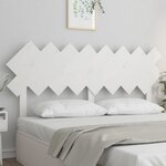 vidaXL Tête de lit Blanc 159 5x3x80 5 cm Bois massif de pin