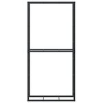 vidaXL Portant de bois de chauffage noir 100x30x209 cm acier
