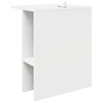 vidaXL Table basse Blanc 40 x 30 x 49 cm Bois d'ingénierie