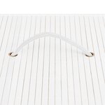 vidaXL Panier à linge avec une seule section bambou blanc