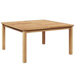 vidaXL Table basse Marron 85 x 85 x 45 cm Bois de teck solide