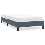 vidaXL Cadre de lit sans matelas gris foncé 80x210 cm velours