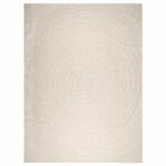 vidaXL Tapis ZIZUR crème 240x340 cm aspect de jute intérieur extérieur