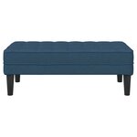 vidaXL banc Bleu 113 x 57 x 39 cm tissu