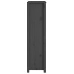 vidaXL Bibliothèque Gris 50x35x125 5 cm Bois de pin massif