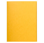 Chemise 3 rabats SANS élastique carte lustrée 24 x32 cm Jaune x 25 EXACOMPTA