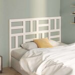 vidaXL Tête de lit Blanc 146x4x104 cm Bois massif de pin
