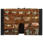 vidaXL Cabinet pour lavabo Marron Bois massif de récupération