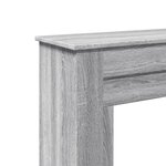 VidaXL Cadre de cheminée sonoma gris 90x30x90 cm bois d'ingénierie
