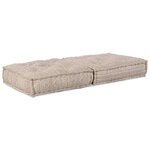 vidaXL Canapé Modulable Marron Clair 70 x 70 x 36 cm tissu