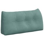 vidaXL Coussin de Dos Vert Mer 100 x 24 x 50 cm Velours