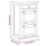 vidaXL Garde-robe Chêne fumé 100x50x200 cm Bois d'ingénierie