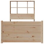 vidaXL Lit bibliothèque sans matelas 90x190 cm bois de pin massif