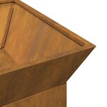 vidaXL Braise Rouillé 50 x 50 x 40 cm Acier résistant aux intempéries