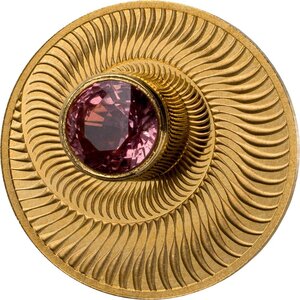 Pièce de monnaie en Or 1000 Francs g 1 Millésime 2025 PADPARADSCHA DELUXE (PRÉCOMMANDE)