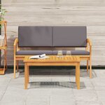 vidaXL Ensemble bistrot 2 Pièces Marron Bois d'acacia massif
