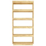vidaXL Bibliothèque/Séparateur de pièce 80x35x167 cm pin massif