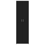 vidaXL Garde-robe de couloir Noir 55x25x189 cm Bois d'ingénierie