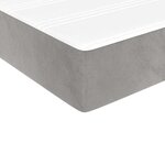 vidaXL Matelas de lit à ressorts ensachés 140x210x20 cm velours