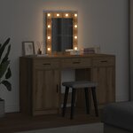 vidaXL Table de Toilette Marron 50 x 41 x 135 cm Bois d'ingénierie