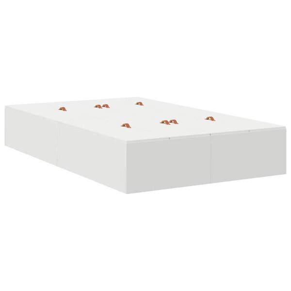 vidaXL Lit de rangement blanc 120 x 190 cm