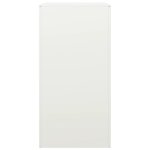 vidaXL Portant de bois de chauffage blanc 60x40x80 cm acier