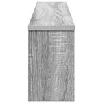 vidaXL Porte-manteau mural avec étagère Montage mural avec stockage Sonoma gris 100 x 16 x 26 cm