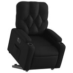 vidaXL Fauteuil inclinable électrique noir similicuir