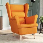 vidaXL Fauteuil jaune foncé 74x84x100 cm tissu