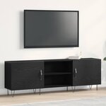 vidaXL Meuble TV Chêne noir 150 x 30 x 50 cm Bois d'ingénierie