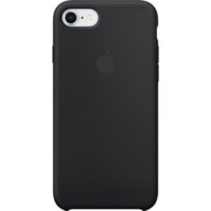 APPLE Coque en silicone Noir iPhone 8 / 7