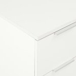 vidaXL Buffet Blanc brillant 60x35x80 cm Bois d'ingénierie
