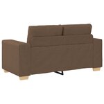 vidaXL Ensemble de canapés 2 pièces avec coussins marron
