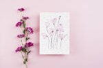 Carte à planter coquelicot rose