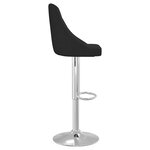 vidaXL Tabourets de bar lot de 2 noir tissu