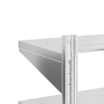 vidaXL Étagère murale à 2 niveaux 75x30x60 cm argenté acier inoxydable