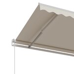 vidaXL Auvent rétractable automatique 500x350 cm Crème