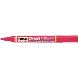 Marqueur permanent Pentel PERMANENT MARKER Pointe conique Rouge x 12 PENTEL