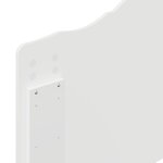 vidaXL Tête de lit Blanc Brillant 80 cm Bois d'ingénierie