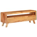 vidaXL Meuble TV 110x30x40 cm Bois d'acacia massif