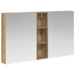 vidaXL Ensemble de Meubles de Salle de Bain 3 Pièces 120 x 14 5 x 70 cm