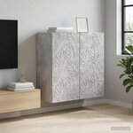 vidaXL Armoire Murale 59 x 31 x 60 cm Bois d'ingénierie Gris béton