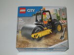 LEGO City - Rouleau Compresseur de Chantier 60401 - Véhicule de Construction pour Enfants