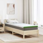 vidaXL Coussins de Matelas Blanc et vert 70 x 200 cm